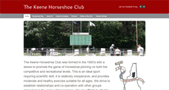 Desktop Screenshot of keenehorseshoeclub.org